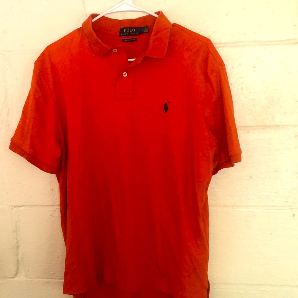 Large Polo shirt. Orange